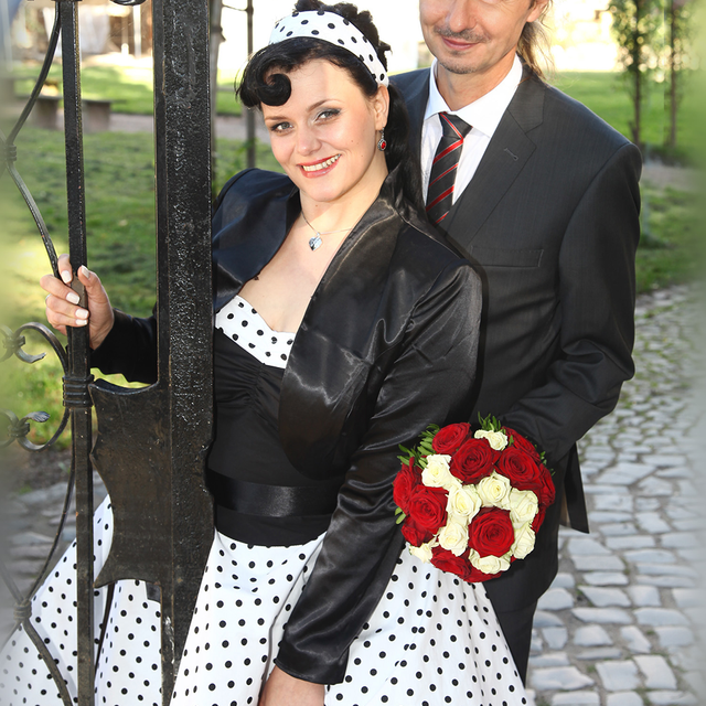 Paar im Rockabilly Style