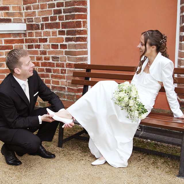 Schuh anziehen