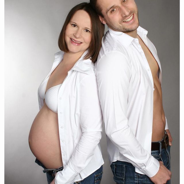 junge Familie mit Baby