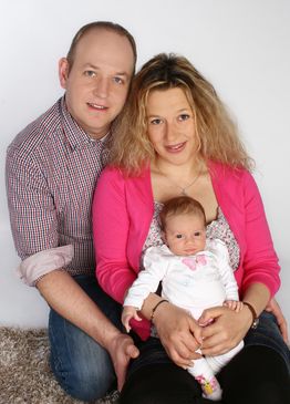 junge Familie mit baby