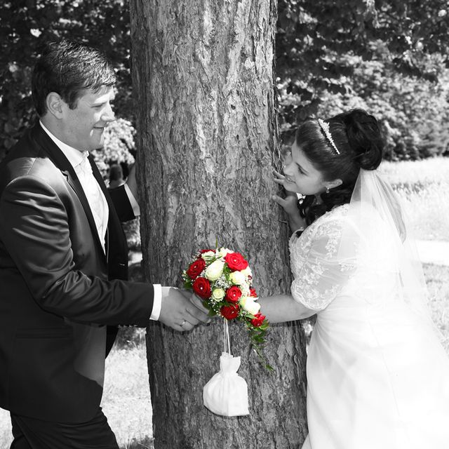 Hochzeit schwarz weiß