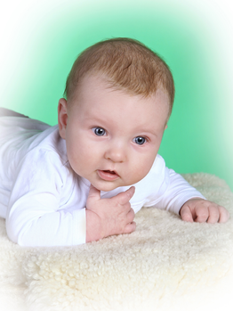 Baby grüner Hintergrund