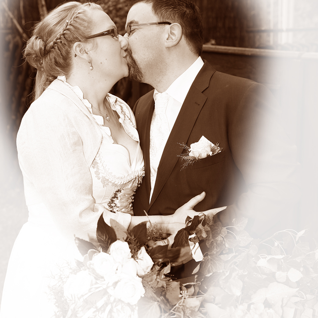 Sepia mit Herz
